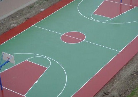 篮球场施工2